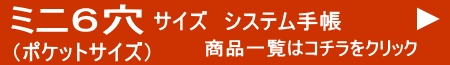 ミニ6穴　システム手帳　ポケットサイズ
